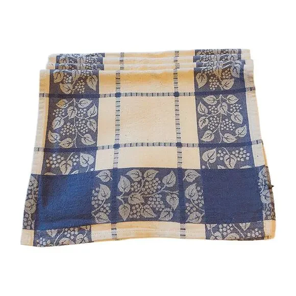 Le Jacquard Francais Primrose Bordier Blue/Ivory 19" x 12" Placemats Set of 4 - Picture 9 of 9